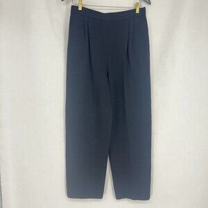 St John Basic Knit Wide Leg Pants Size 12 black